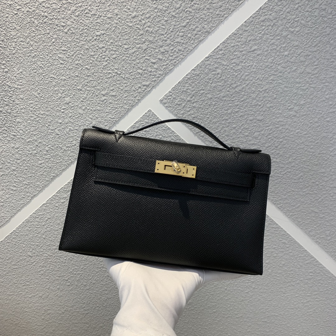 에르메스 미니 켈리백22 블랙 금장 앱송